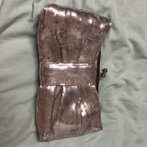 Bow glitter clutch